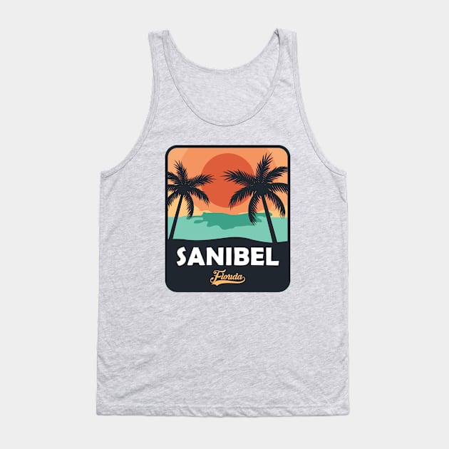 Sanibel Island Florida Tank Top by Mark Studio